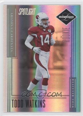 2006 Leaf Limited - [Base] - Silver Spotlight #244 - Rookie - Todd Watkins /25