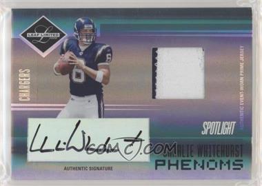 2006 Leaf Limited - [Base] - Silver Spotlight #275 - Phenoms - Charlie Whitehurst /25