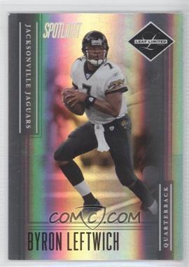 2006 Leaf Limited - [Base] - Silver Spotlight #61 - Byron Leftwich /25