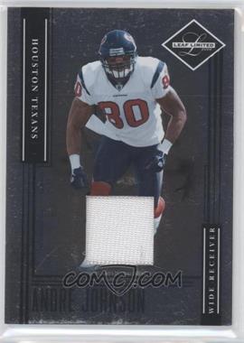 2006 Leaf Limited - [Base] - Threads Jersey #111 - Andre Johnson /50