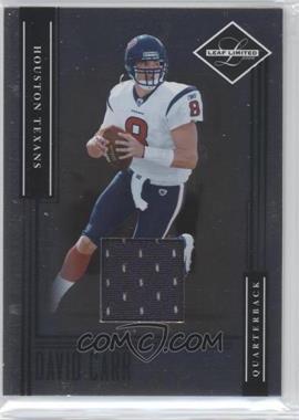 2006 Leaf Limited - [Base] - Threads Jersey #112 - David Carr /50