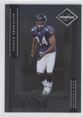 2006 Leaf Limited - [Base] #176 - Rookie - David Pittman /299