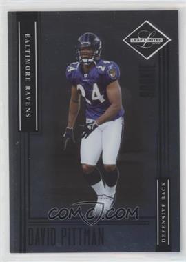 2006 Leaf Limited - [Base] #176 - Rookie - David Pittman /299