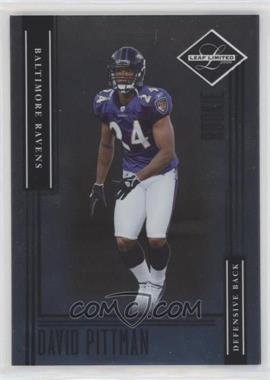 2006 Leaf Limited - [Base] #176 - Rookie - David Pittman /299