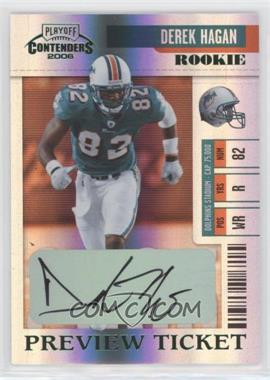 2006 Leaf Limited - Contenders Preview Ticket Autographs #35 - Derek Hagan /100