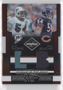 2006 Leaf Limited - Matching Positions #M-12 - Zach Thomas, Brian Urlacher /100