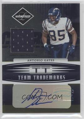 2006 Leaf Limited - Team Trademarks - Signature Materials #TT-TT3 - Antonio Gates /50