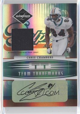 2006 Leaf Limited - Team Trademarks - Signature Prime Materials #TT-21 - Chris Chambers /25