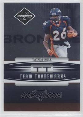 2006 Leaf Limited - Team Trademarks #TT-13 - Tatum Bell /100