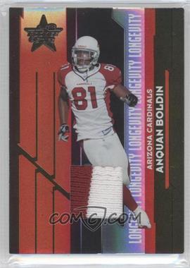 2006 Leaf Rookies & Stars - [Base] - Longevity Parallel Black Materials Prime #1 - Anquan Boldin /25