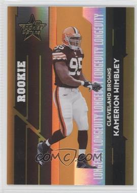 2006 Leaf Rookies & Stars - [Base] - Longevity Parallel Gold #101 - Rookie - Kamerion Wimbley /25