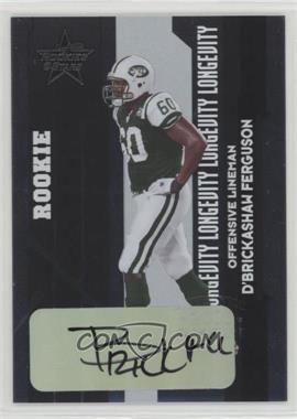 2006 Leaf Rookies & Stars - [Base] - Longevity Parallel Signatures #238 - Rookie - D'Brickashaw Ferguson /50