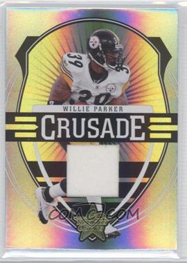 2006 Leaf Rookies & Stars - Crusade - Green Materials #C-12 - Willie Parker /250