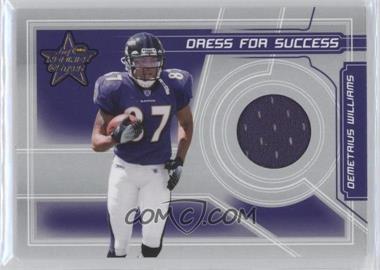 2006 Leaf Rookies & Stars - Dress For Success - Jerseys #DS-1 - Demetrius Williams /100