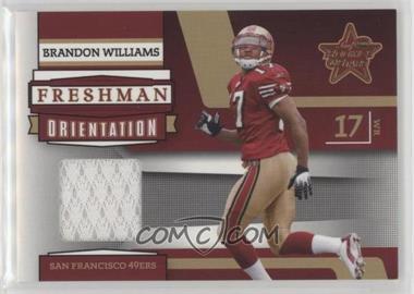 2006 Leaf Rookies & Stars - Freshman Orientation Materials - Jerseys #FO-15 - Brandon Williams /125