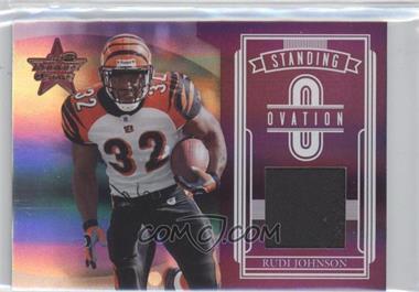 2006 Leaf Rookies & Stars - Standing Ovation - Purple Materials Prime #SO-15 - Rudi Johnson /25