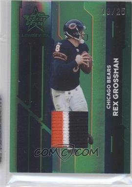 2006 Leaf Rookies & Stars Longevity - [Base] - Emerald Materials Prime #20 - Rex Grossman /25