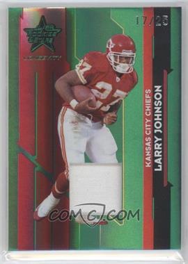 2006 Leaf Rookies & Stars Longevity - [Base] - Emerald Materials Prime #54 - Larry Johnson /25