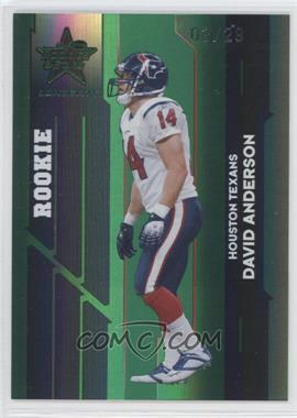 2006 Leaf Rookies & Stars Longevity - [Base] - Emerald #109 - Rookie - David Anderson /29