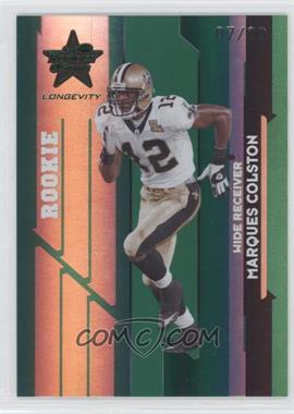 2006 Leaf Rookies & Stars Longevity - [Base] - Emerald #209 - Rookie - Marques Colston /29