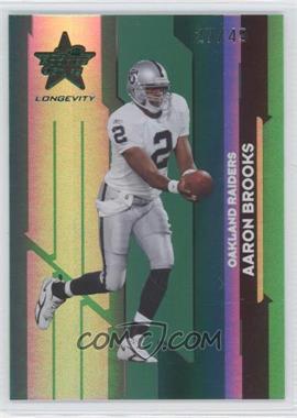 2006 Leaf Rookies & Stars Longevity - [Base] - Emerald #75 - Aaron Brooks /49