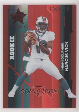 2006 Leaf Rookies & Stars Longevity - [Base] - Ruby #186 - Rookie - Marcus Vick /199