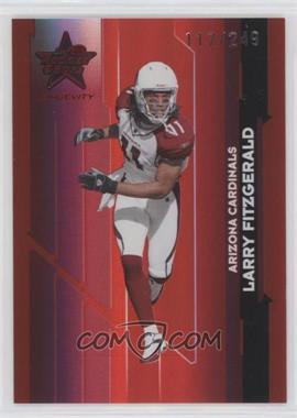 2006 Leaf Rookies & Stars Longevity - [Base] - Ruby #4 - Larry Fitzgerald /249