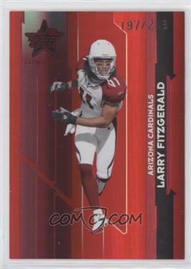 2006 Leaf Rookies & Stars Longevity - [Base] - Ruby #4 - Larry Fitzgerald /249