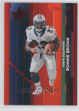 2006 Leaf Rookies & Stars Longevity - [Base] - Ruby #60 - Ronnie Brown /249