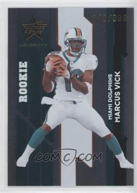 2006 Leaf Rookies & Stars Longevity - [Base] #186 - Rookie - Marcus Vick /999