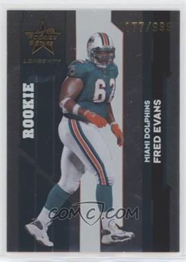 2006 Leaf Rookies & Stars Longevity - [Base] #195 - Rookie - Fred Evans /999 [EX to NM]