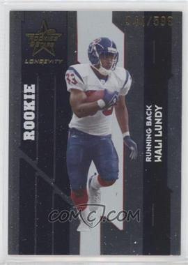 2006 Leaf Rookies & Stars Longevity - [Base] #211 - Rookie - Wali Lundy /599