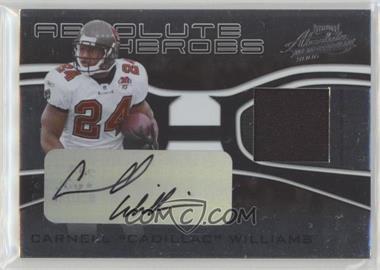 2006 Playoff Absolute Memorabilia - Absolute Heroes - Materials Prime Signatures #AH-22 - Carnell "Cadillac" Williams /50