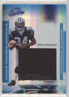 2006 Playoff Absolute Memorabilia - [Base] - Jumbo #277 - Rookie Premiere Materials - DeAngelo Williams /50