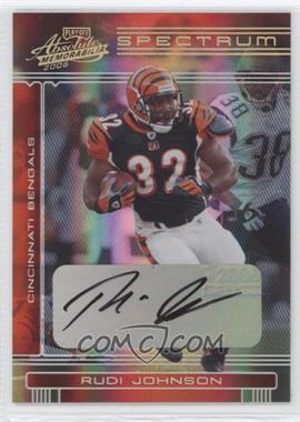 2006 Playoff Absolute Memorabilia - [Base] - Spectrum Gold Autographs #35 - Rudi Johnson /50