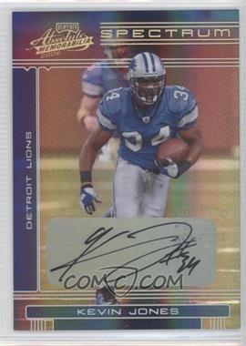 2006 Playoff Absolute Memorabilia - [Base] - Spectrum Gold Autographs #53 - Kevin Jones /5