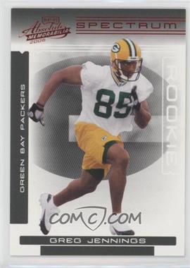 2006 Playoff Absolute Memorabilia - [Base] - Spectrum Red #151 - Rookie - Greg Jennings