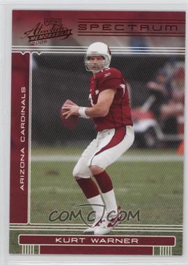 2006 Playoff Absolute Memorabilia - [Base] - Spectrum Red #3 - Kurt Warner