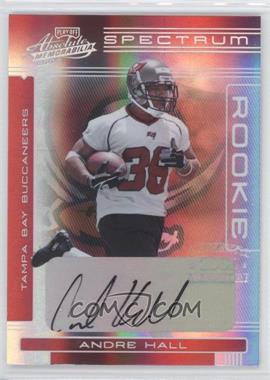 2006 Playoff Absolute Memorabilia - [Base] - Spectrum Silver Autographs #158 - Rookie - Andre Hall /100