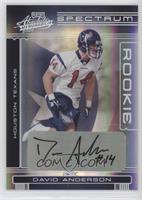 Rookie - David Anderson #/100