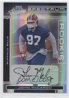 Rookie - John McCargo #/150