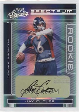 2006 Playoff Absolute Memorabilia - [Base] - Spectrum Silver Autographs #214 - Rookie - Jay Cutler /125