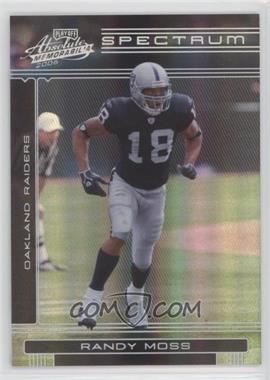 2006 Playoff Absolute Memorabilia - [Base] - Spectrum Silver #113 - Randy Moss /100