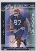 Rookie - John McCargo #/100