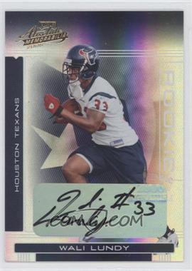 2006 Playoff Absolute Memorabilia - [Base] #229 - Rookie - Wali Lundy /349
