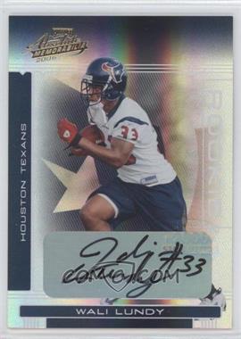2006 Playoff Absolute Memorabilia - [Base] #229 - Rookie - Wali Lundy /349