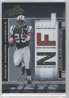 Rookie Premiere Materials - Leon Washington #/849