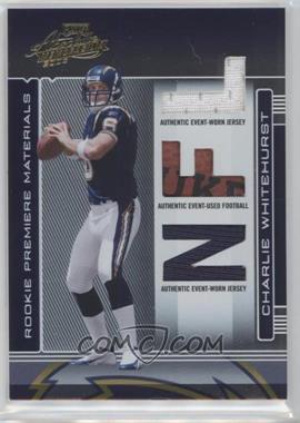 2006 Playoff Absolute Memorabilia - [Base] #278 - Rookie Premiere Materials - Charlie Whitehurst /849 [Noted]