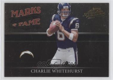 2006 Playoff Absolute Memorabilia - Marks of Fame - Gold #MF - 48 - Charlie Whitehurst /100