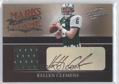 2006 Playoff Absolute Memorabilia - Marks of Fame - Materials Autographs #MF - 28 - Kellen Clemens /100